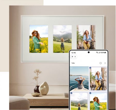 Description image for Samsung QN75LS03FWFXZC 75-Inch Frame Pro 4K Vision AI Smart TV [2025]