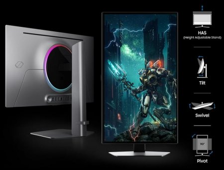 Description image for Samsung LS27DG602SNXZA 27-Inch Odyssey G6 QHD 240Hz 1ms HDR10 G-Sync Gaming Monitor