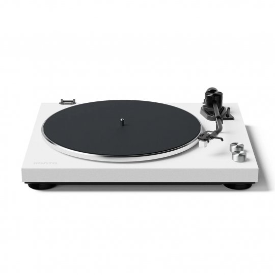 Kanto OBI3 Belt-Drive Turntable with Bluetooth & Phono Preamp WHITE