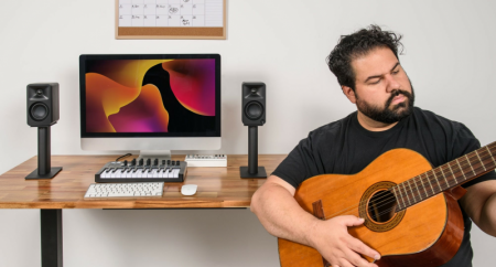 Description image for Kanto ORA 100W Powered Reference Desktop Speakers w Bluetooth (Pair) BLACK - Open Box