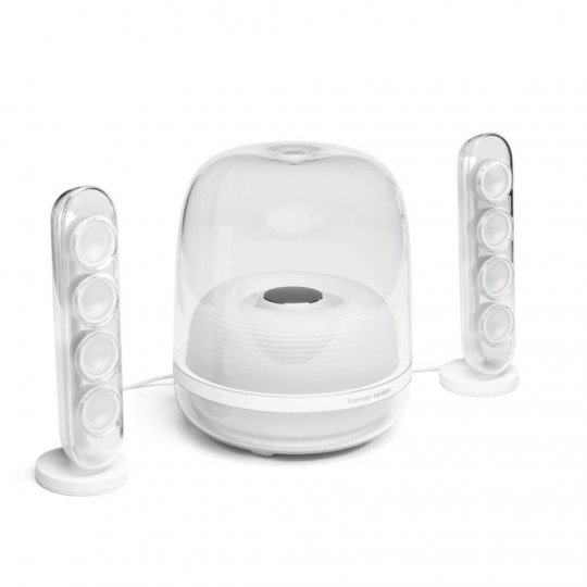 Harman Kardon Soundsticks 4 Bluetooth Wireless 2.1 Speaker System WHITE - Open Box