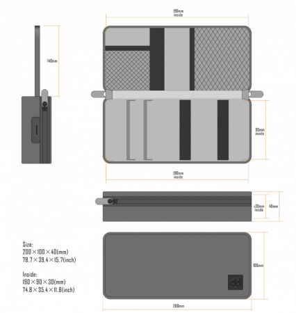 Description image for ddHifi Portable HiFi & DAC Carrying Case