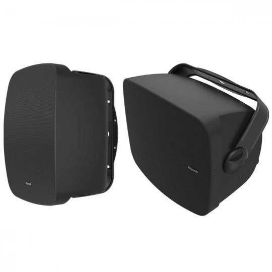 Klipsch Full-Range 6.5” Indoor/Outdoor Residential Surface Mount Loudspeaker (Pair) BLACK