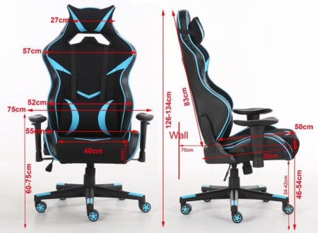 Description image for Home Touch TRIUMPH Gaming Chair RED/BLACK