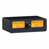 Fosi Audio LC30 VU Meter Amplifier Speaker Selector BLACK/YELLOW