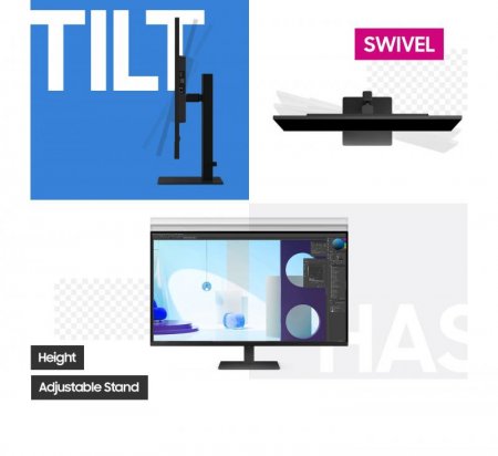 Description image for Samsung LS37D802UANXZA 37-Inch ViewFinity S8 UHD HDR10 IPS 60Hz Monitor