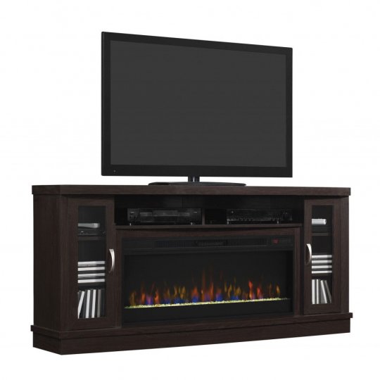 Bell\'O HUTCHINSON Infrared Entertainment Center Oak Espresso