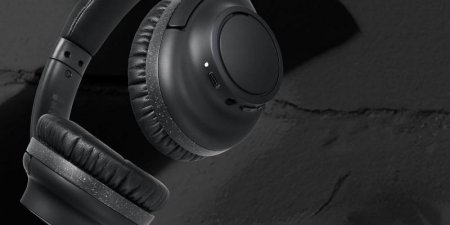 Description image for Audio-Technica ATH-S300BTBK Digital Hybrid Wireless Headphones BLACK