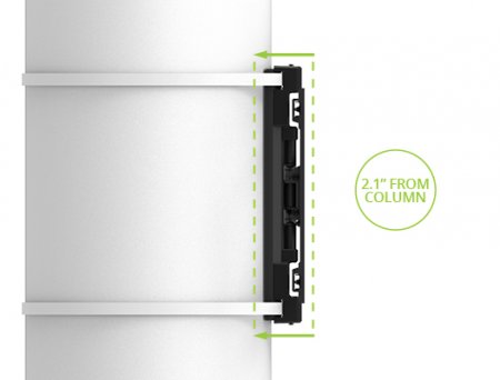 Description image for Kanto PSC350 Full Motion Column & Pillar TV Mount for 37"-75" TVs BLACK