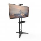 Kanto STM55PL Floor Stand with Adjustable Steel Tray 32-55 Inch TV\'s