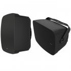 Klipsch Full-Range 8” Indoor/Outdoor Residential Surface Mount Loudspeaker (Pair) BLACK