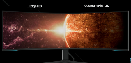 Description image for Samsung LS57CG952NNXZA 57-Inch Odyssey Neo G9 DQHD Mini-LED 240 Curved Gaming Monitor