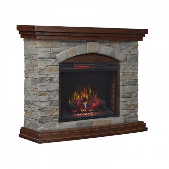 Bell\'O Twinstar Austen Free-Standing Infrared Flat Wall Electric Fireplace - Open Box
