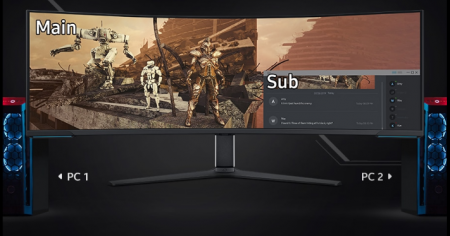 Description image for Samsung LS57CG952NNXZA 57-Inch Odyssey Neo G9 DQHD Mini-LED 240 Curved Gaming Monitor