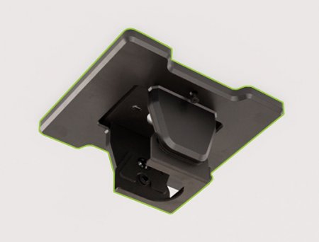 Description image for Kanto CM600SG Stainless Steel Outdoor Ceiling Mount for 37"-70" TVs BLACK - Open