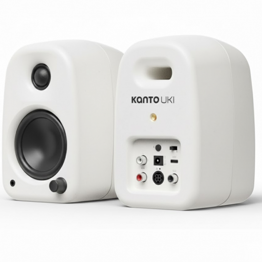 Kanto Audio UKI Powered Desktop Speakers (Pair) CHALK WHITE