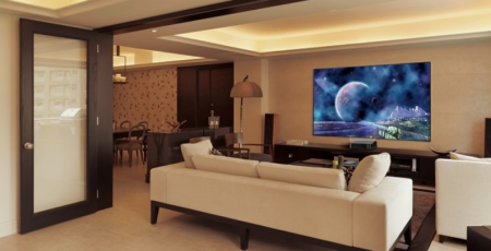 Description image for Grandview LF-PEX106 Edge 106" 16:9 Fixed Frame 4K Projector Screen BLACK