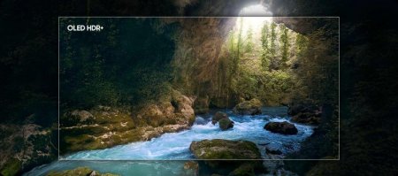 Description image for Samsung QN55S90FAFXZC 55-Inch OLED 4K Vision AI Smart TV [2025] - Open Box