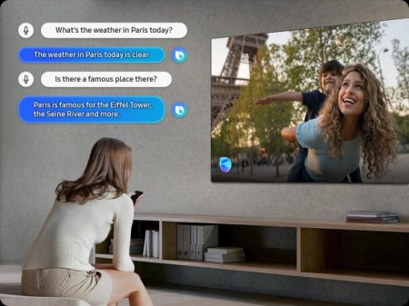 Description image for Samsung QN55S90FAFXZC 55-Inch OLED 4K Vision AI Smart TV [2025] - Open Box