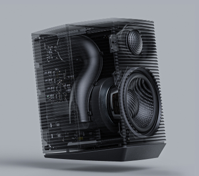 Description image for FiiO SP3 Desktop Speakers with 3.5" Carbon Fiber Woofer and 1" Silk Tweeter