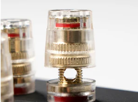 Description image for Fosi Audio LC30 VU Meter Amplifier Speaker Selector BLACK/YELLOW