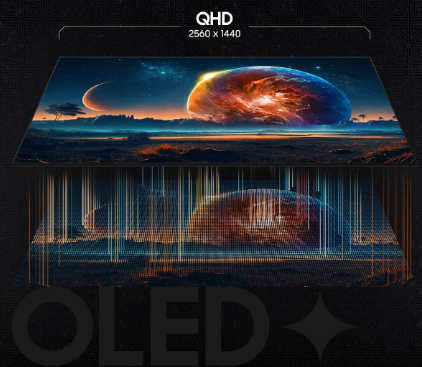 Description image for Samsung LS27DG612SNXZA 27-Inch Odyssey G6 QHD 240Hz 1ms HDR10 G-Sync Gaming Monitor