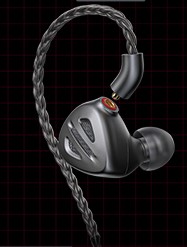 Description image for FiiO FH9 1 Dynamic 6 Balanced Armature Driver IEMs TITANIUM