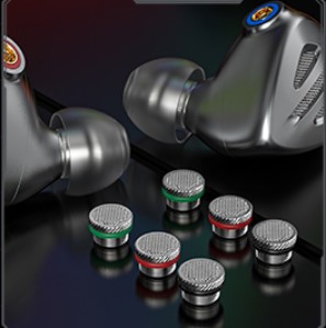 Description image for FiiO FH9 1 Dynamic 6 Balanced Armature Driver IEMs TITANIUM